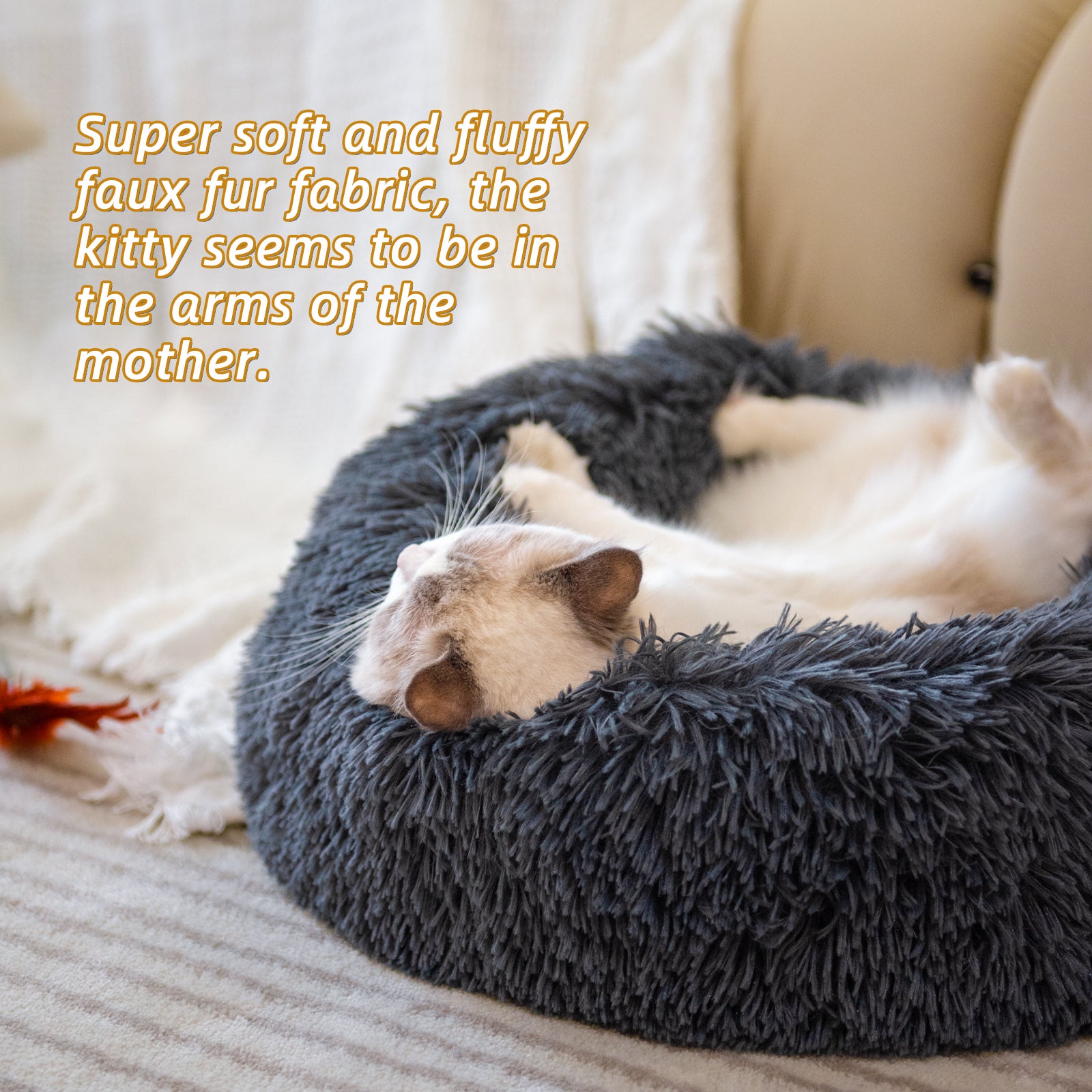 Dog Beds For Small Dogs - Round Plush