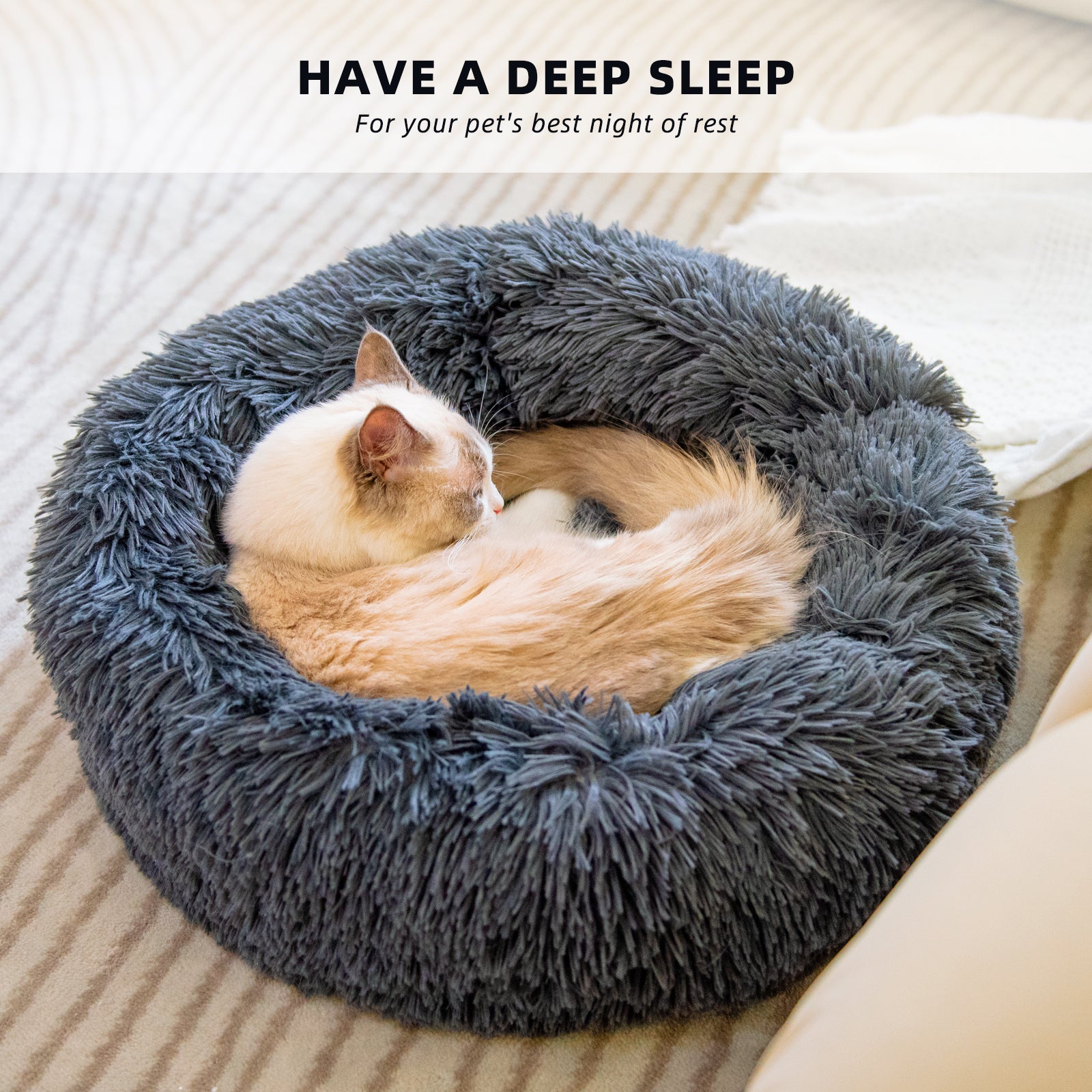 Dog Beds For Small Dogs - Round Plush