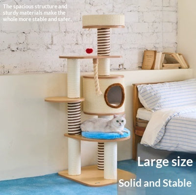 Wooden Luxury Cat Climbing Frame Cat Bed Cat Tree
