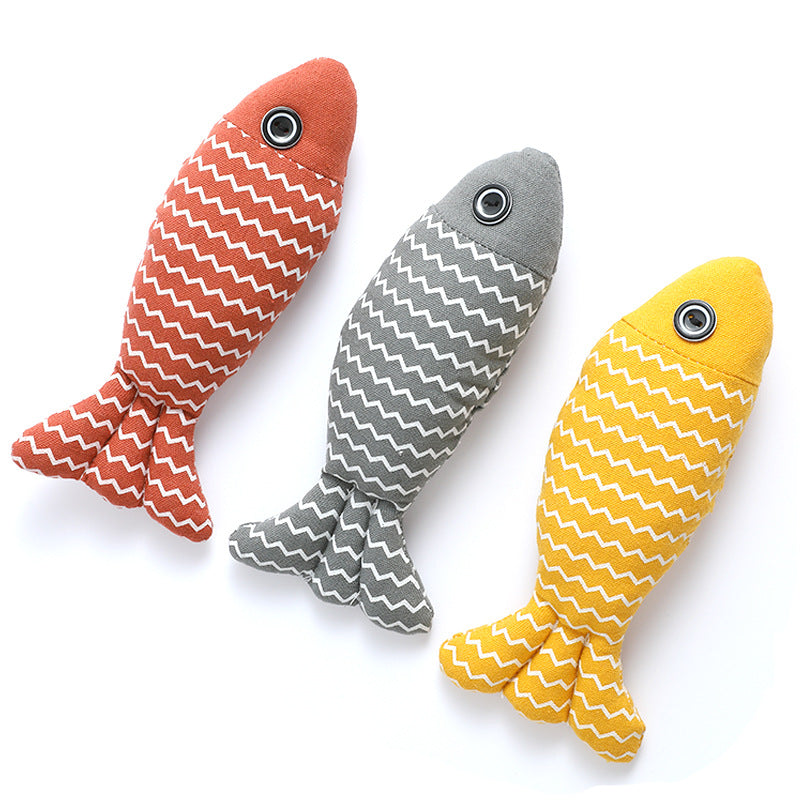 3 Pcs Catnip Fish Toys