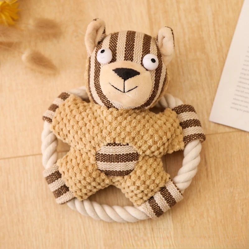Pet Cotton Rope Toy - Bite-Resistant