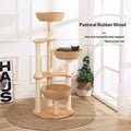 Multi-level Cat House And Cat Tree Combo With Toys