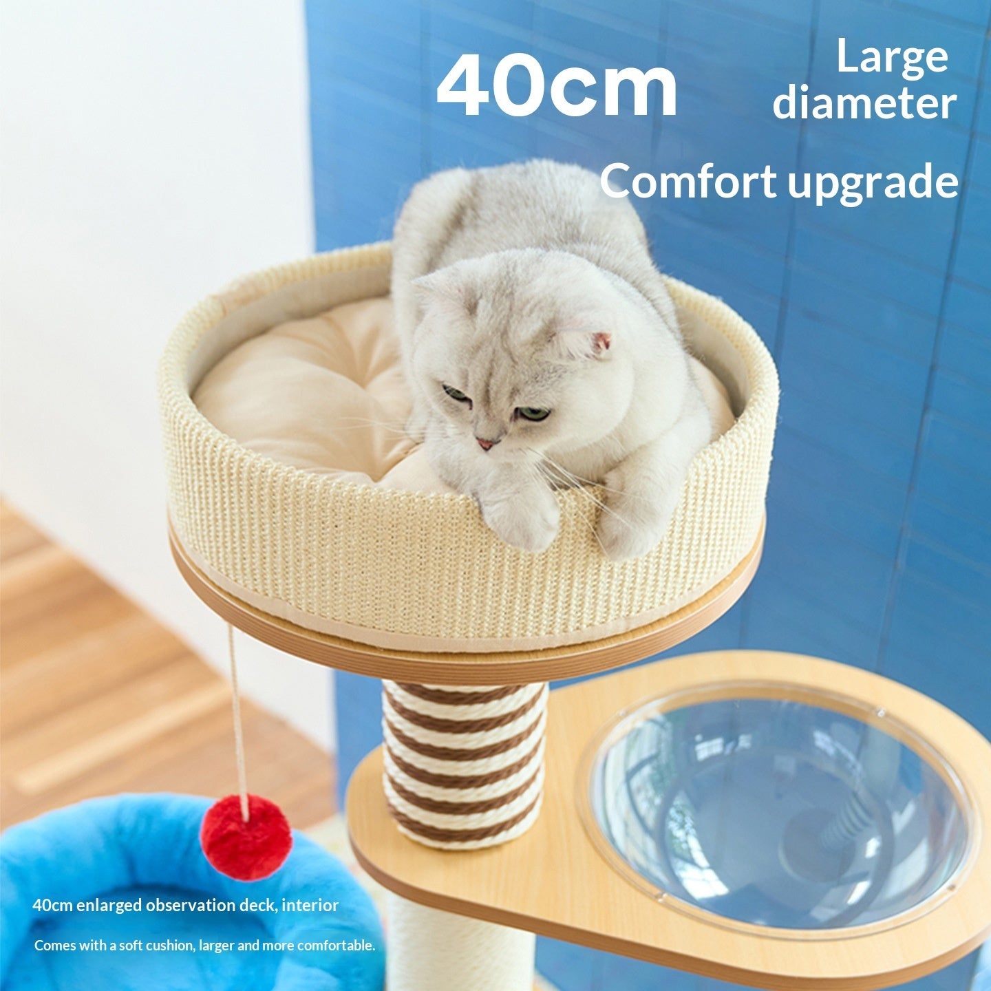 Wooden Luxury Cat Climbing Frame Cat Bed Cat Tree